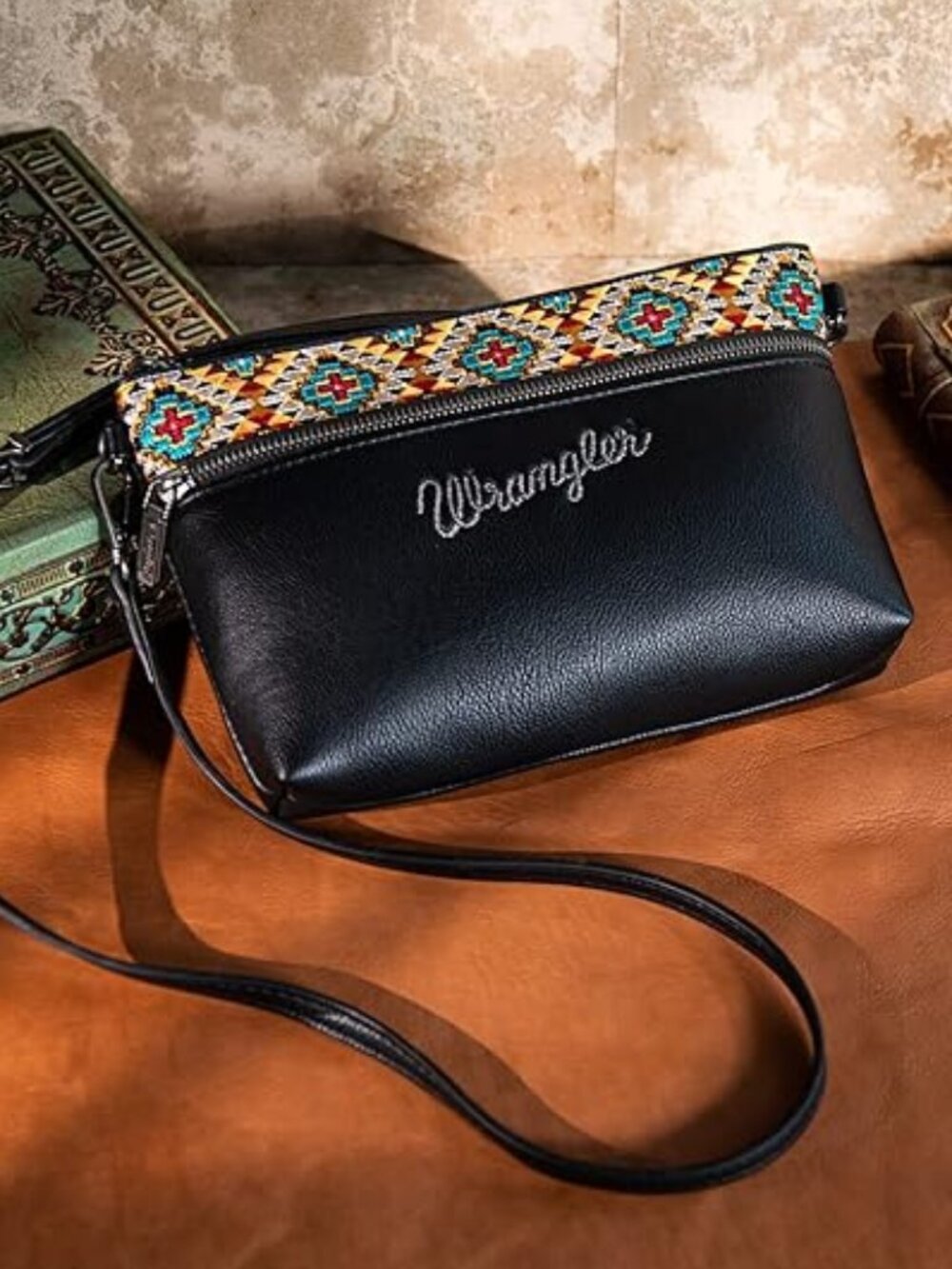Wrangler Western Cowhide Crossbody Bags for Women Clutch Wristlet Purse | Wester